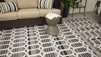 Hex Trellis Charcoal